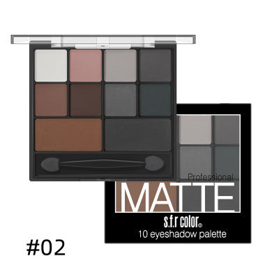 Pumpkin Smoky Eyeshadow Palette 10 Colors Nude Makeup
