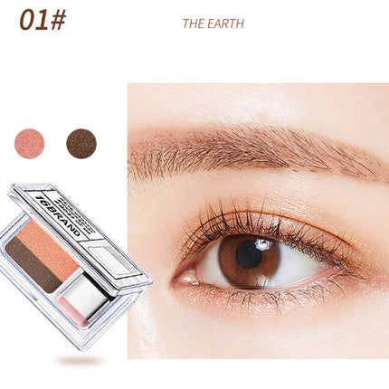 LAIKOU Double Color Eyeshadow Palette Waterproof & Natural Look