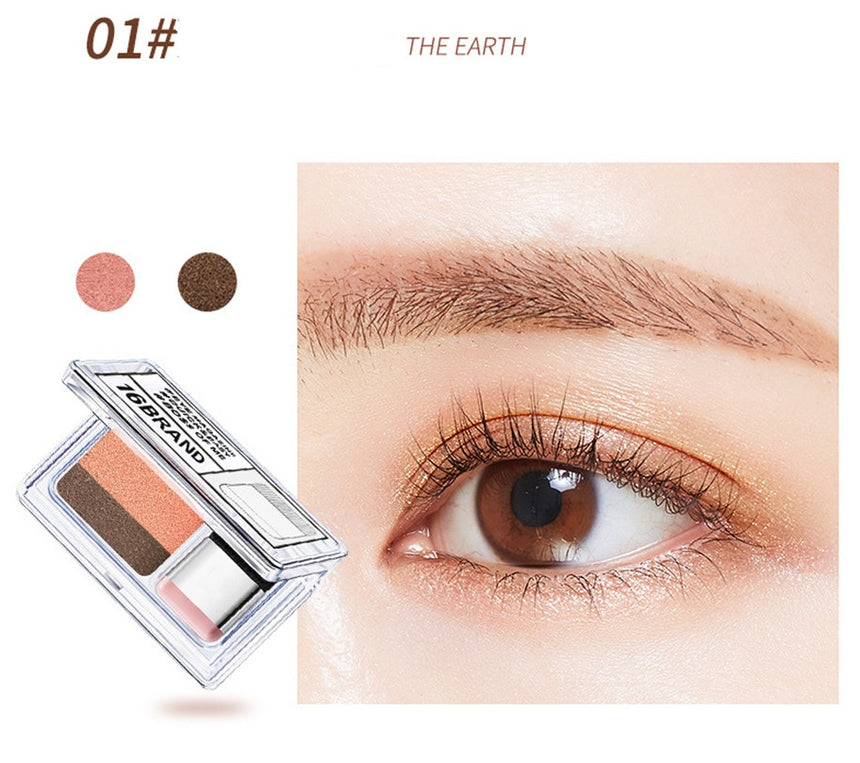 LAIKOU Double Color Eyeshadow Palette Waterproof & Natural Look