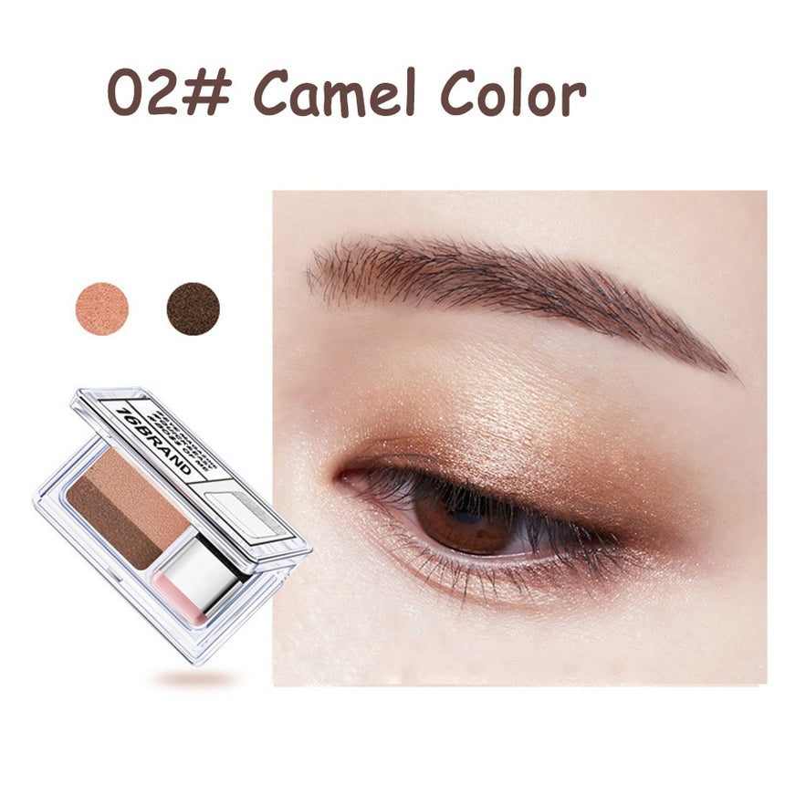 LAIKOU Double Color Eyeshadow Palette Waterproof & Natural Look