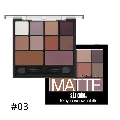 Pumpkin Smoky Eyeshadow Palette 10 Colors Nude Makeup