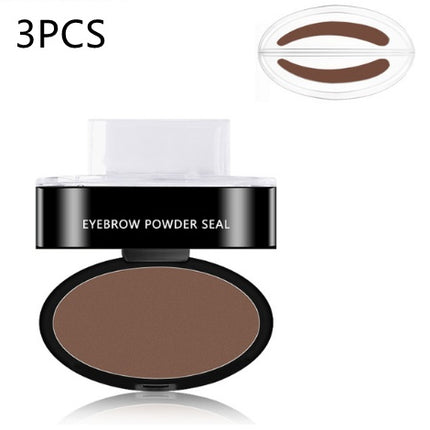 Eyebrow Powder Stamp Tint Stencil Kit Cosmetics Professional Makeup Waterproof Eye Brow Stamp Lift Eyebrow Enhancers Stencil Kit