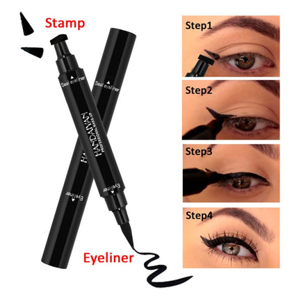 Double Headed Triangle Eyeliner Stamp Waterproof Cat Eye Tool