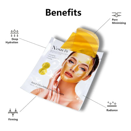 24K Gold Bio Collagen Face Mask, Hydrating Bio Collagen Mask Overnight Collagen Mask Hydrating Collagen Real Deep Mask Skin Care
