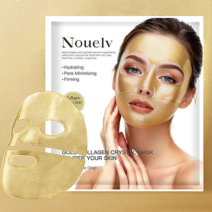 24K Gold Bio Collagen Face Mask, Hydrating Bio Collagen Mask Overnight Collagen Mask Hydrating Collagen Real Deep Mask Skin Care