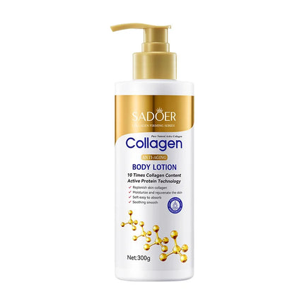 Collagen Body Lotion for Firming & Hydration - Intense Moisturizer Anti-Aging Skin for Dry, Sagging Skin, Nourishment 300g/pc