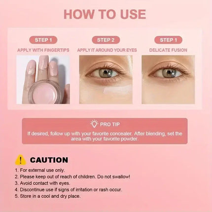 Korean Hydrating Brightening Eye Concealer and Contour Cream, Full Coverage, Long-lasting Eye Concealer for Perfect Makeup Look