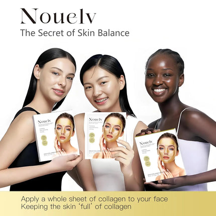 24K Gold Bio Collagen Face Mask, Hydrating Bio Collagen Mask Overnight Collagen Mask Hydrating Collagen Real Deep Mask Skin Care