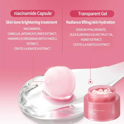 Korean Collagen Niacinamide Cream Lightweight Hydrating Moisturizer