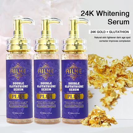 AILKE Double Glutathione Brightening Serum & Lotion Set – Dark Spot Corrector, 120ml