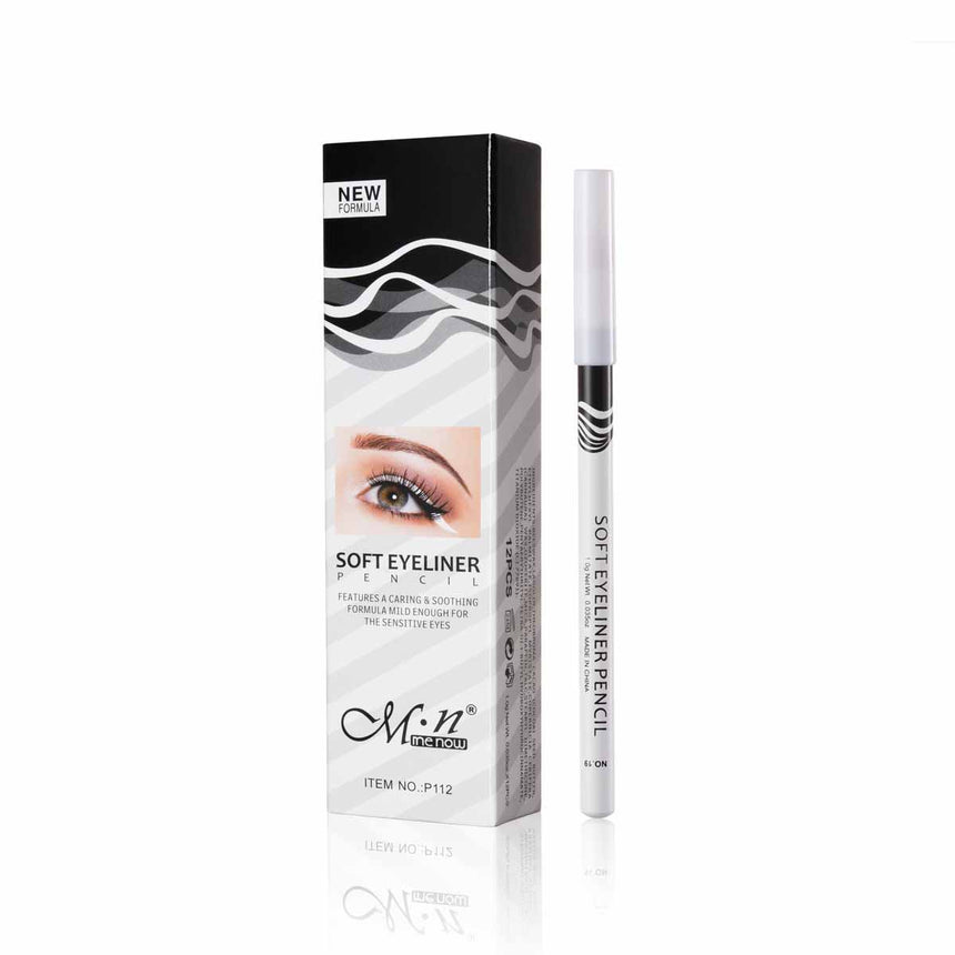 12PCS White Waterproof Eyeliner Pencil Set for Eye Makeup