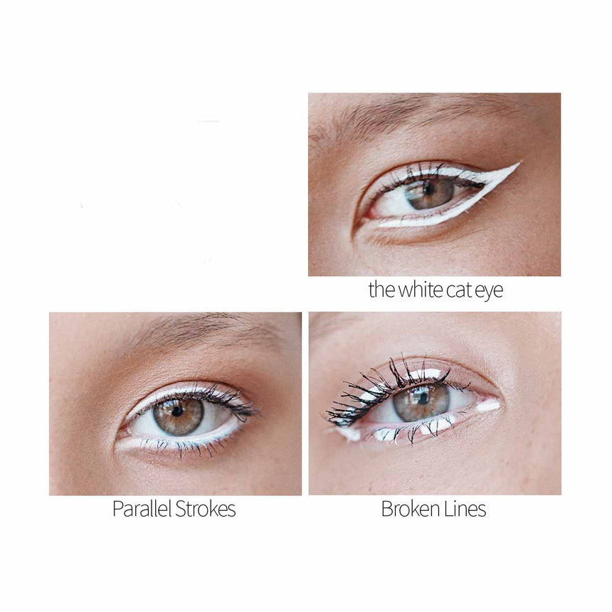 12PCS White Waterproof Eyeliner Pencil Set for Eye Makeup