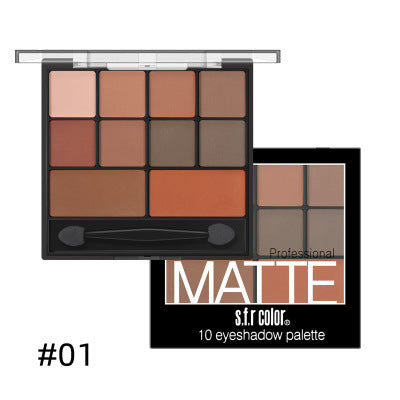 Pumpkin Smoky Eyeshadow Palette 10 Colors Nude Makeup