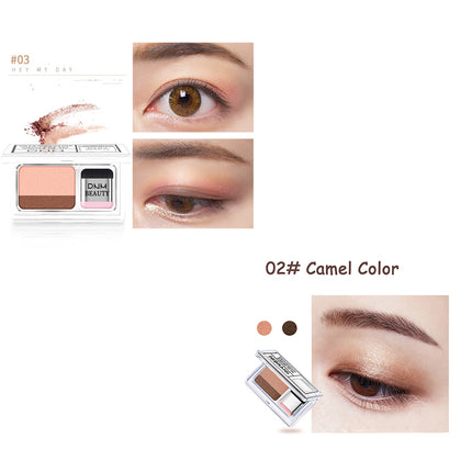 LAIKOU Double Color Eyeshadow Palette Waterproof & Natural Look