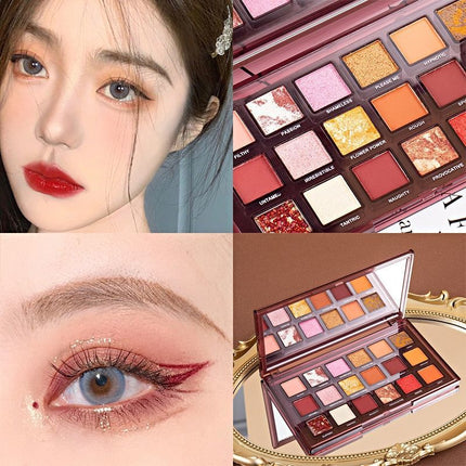 18 Color Eyeshadow Palette Matte & Shimmer – Everyday Makeup
