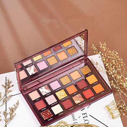 18 Color Eyeshadow Palette Matte & Shimmer – Everyday Makeup