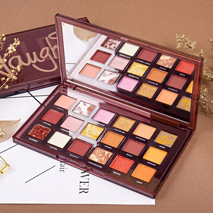 18 color eyeshadow palette matte and shimmer